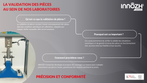 Qu'est-ce que la validation de pièces ?

La validation de pièces consiste à tester mécaniquement des pièces dans des conditions spécifiques de sollicitation, adaptées aux charges réelles auxquelles elles seront soumises.

 Pourquoi est-ce important ?

Ces essais permettent de vérifier la validité des simulations numériques et de garantir la tenue des pièces en fonctionnement réel, assurant ainsi leur fiabilité et leur sécurité.

 Comment procédons-nous ?

INNOZH Composite développe et propose des montages sur mesure pour s'adapter précisément aux pièces à tester, garantissant des résultats pertinents et précis.